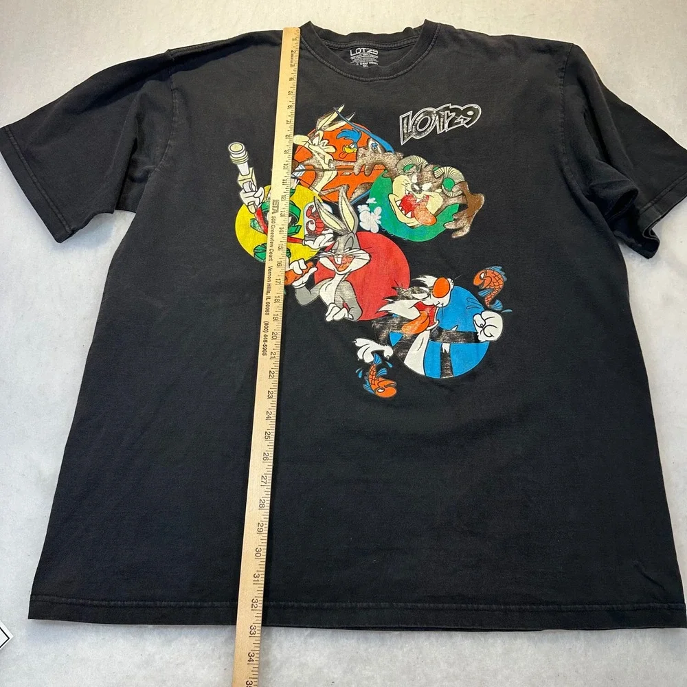 Lot29 Looney Tunes‎ T-Shirt Mens 3XL Black Y2K Streetwear Graphic Tee